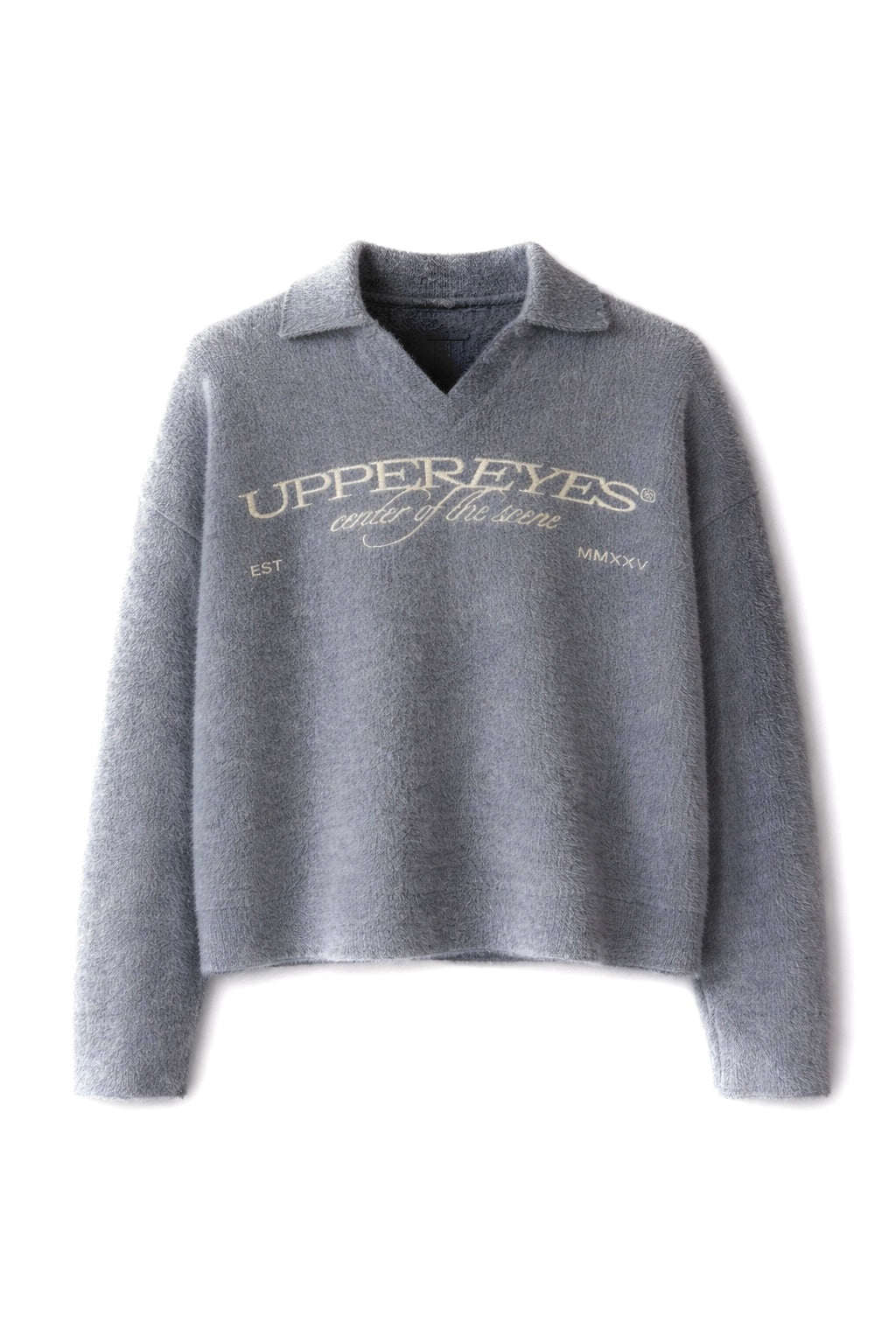 Grey Polo Sweater