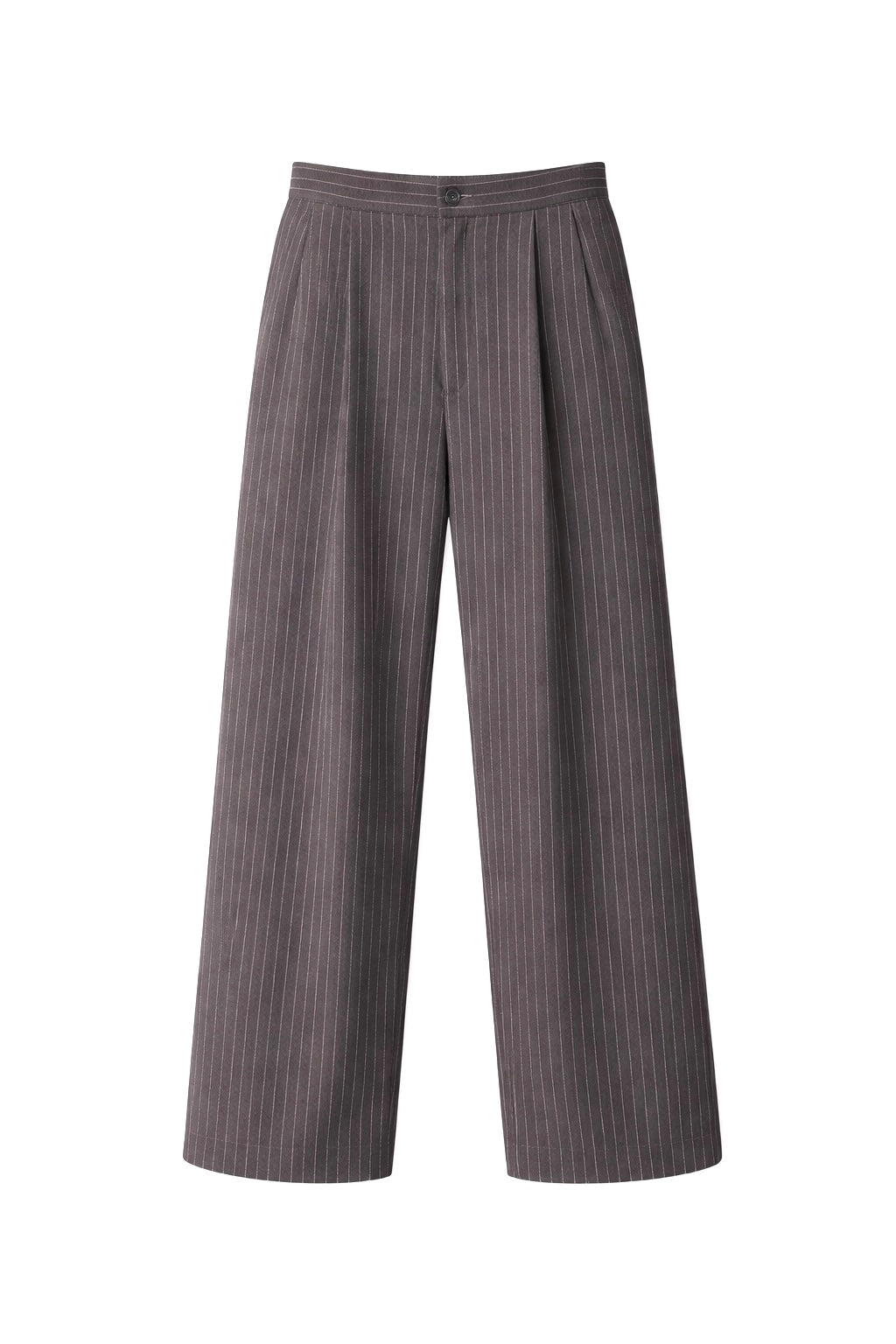 Grey Striped Pants