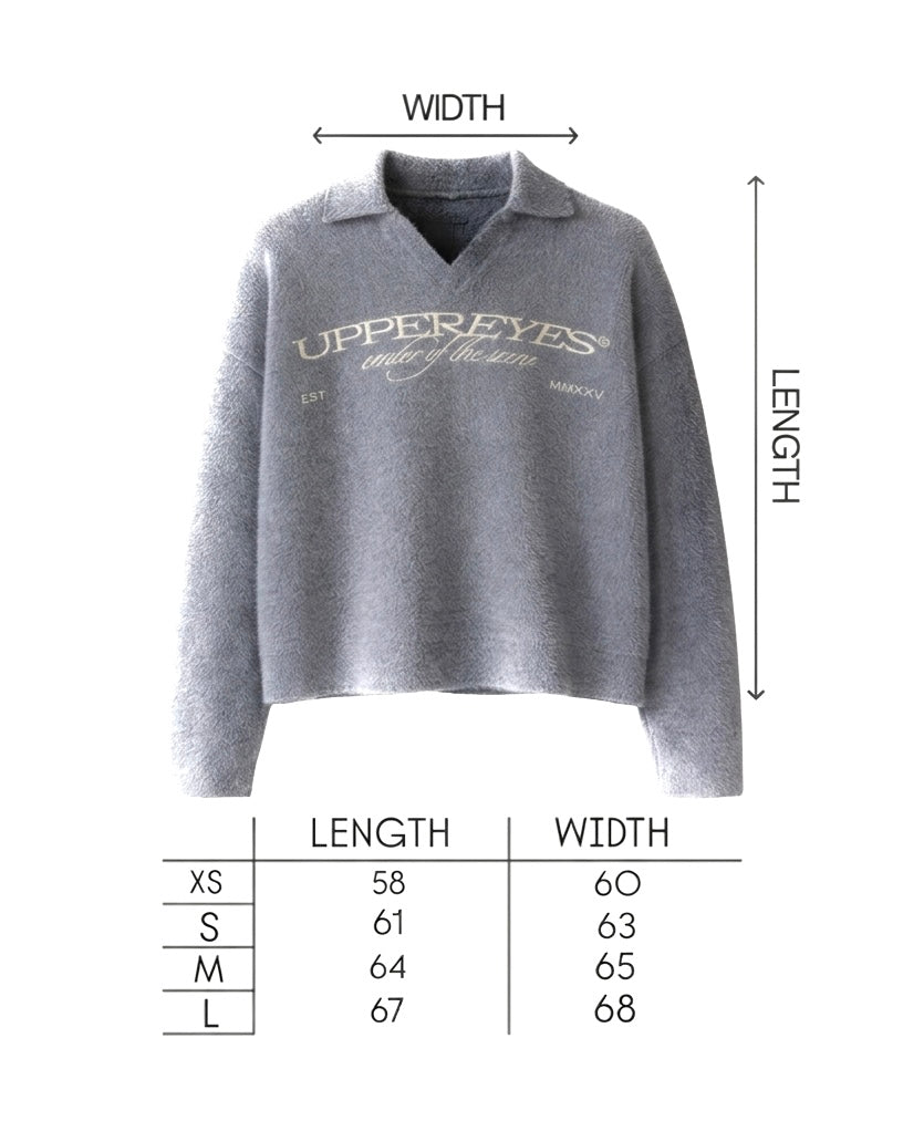 Grey Polo Sweater