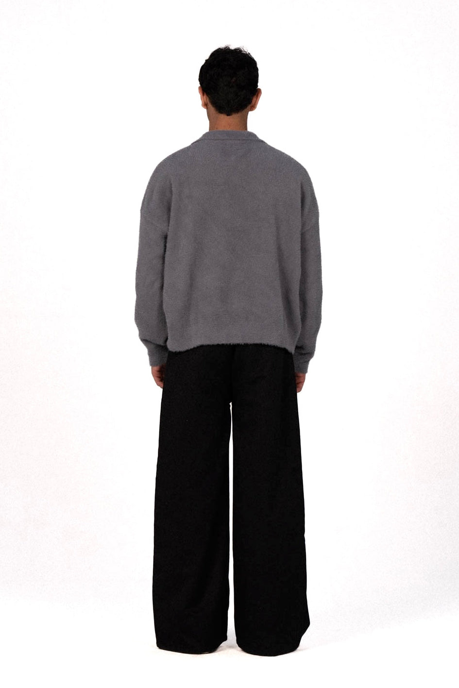 Grey Polo Sweater